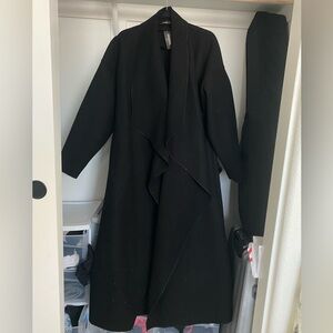 Super Oversized Waterfall Wool Coat